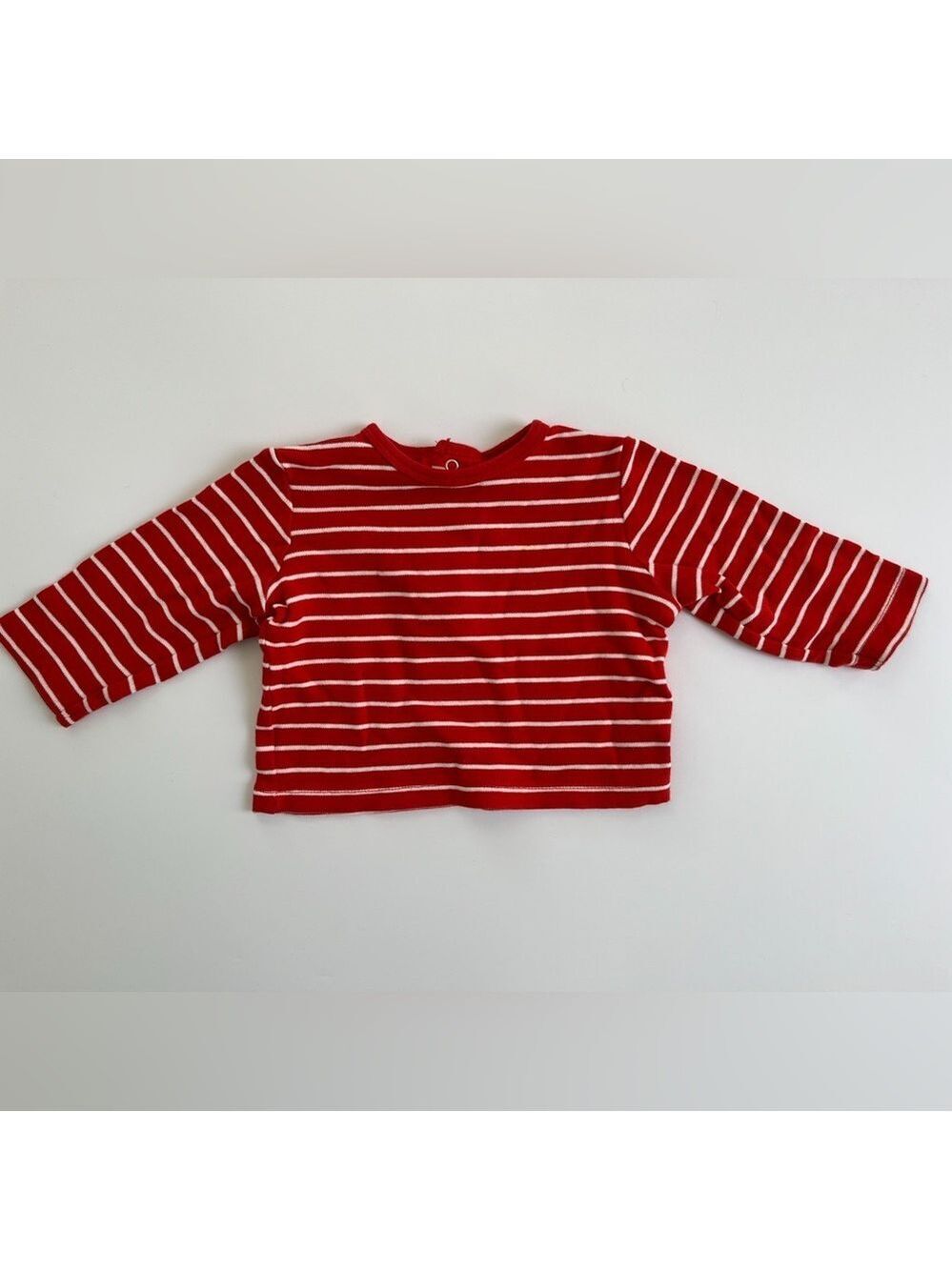 🩵 4/$20 Little Me‎ Red and White Long Sleeve Tee